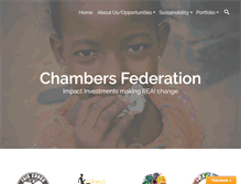 Tablet Screenshot of chambersfederation.com